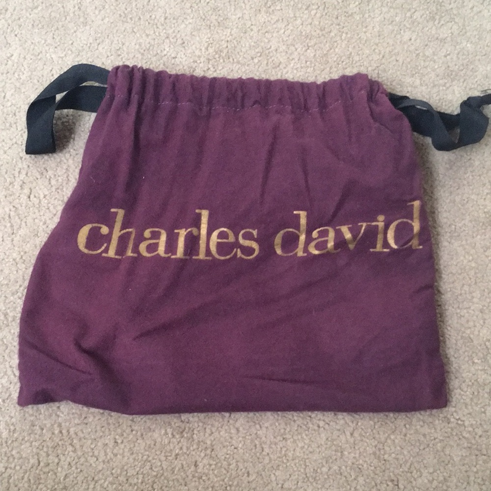 Beautiful Charles David Burgundy Patient Leather & Zebra Cow Hide Clutch - Picture 5 of 5